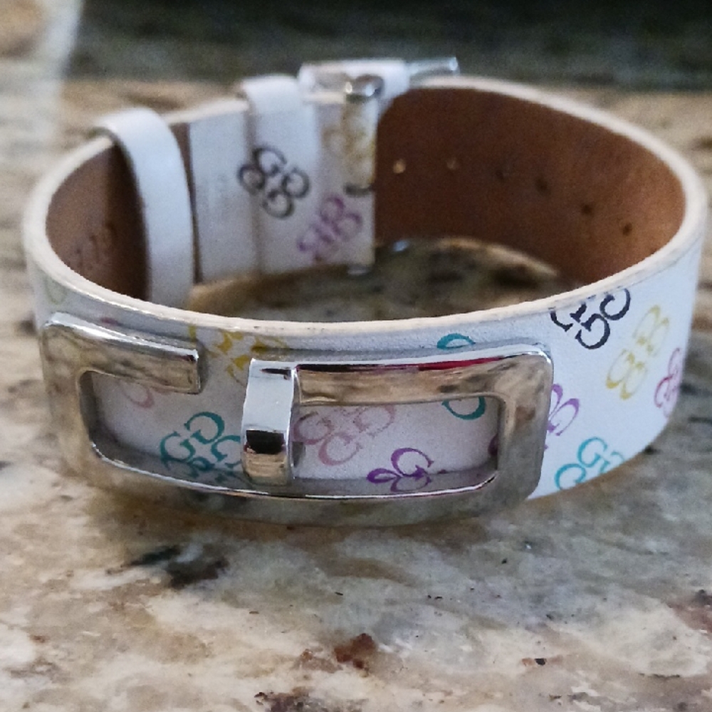 Guess Cute Leather Colorful Patterned Bracelet